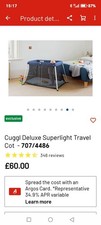 Cuggl Light Travel Cot