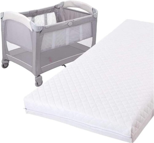 New quilted travel cot - new,